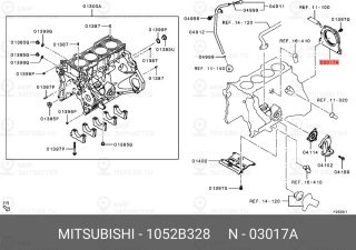 Запчасть MITSUBISHI 1052B328
