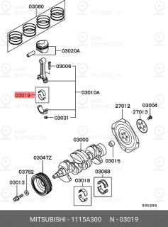 Запчасть MITSUBISHI 1115A300
