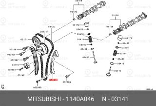 Запчасть MITSUBISHI 1140A046