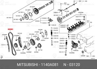 Запчасть MITSUBISHI 1140A081