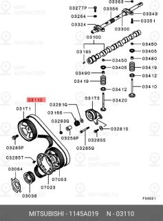 Запчасть MITSUBISHI 1145A019