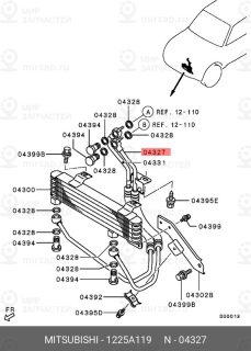 Запчасть MITSUBISHI 1225A119