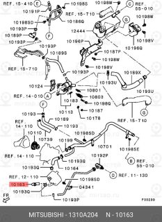Запчасть MITSUBISHI 1310A204