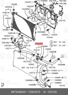 Запчасть MITSUBISHI 1350A015