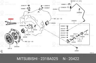 Запчасть MITSUBISHI 2318A025