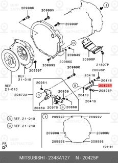 Запчасть MITSUBISHI 2348A127