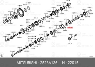 Запчасть MITSUBISHI 2528A136