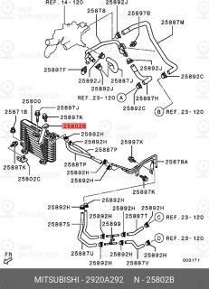 Запчасть MITSUBISHI 2920A292