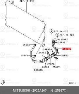 Запчасть MITSUBISHI 2922A263