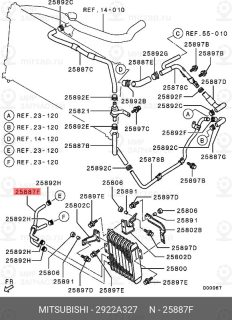 Запчасть MITSUBISHI 2922A327