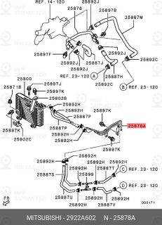 Запчасть MITSUBISHI 2922A602