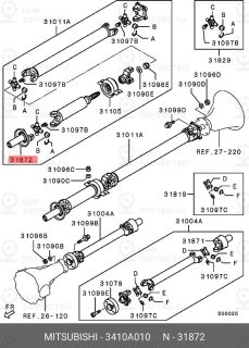 Запчасть MITSUBISHI 3410A010
