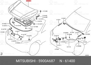 Запчасть MITSUBISHI 5900A687