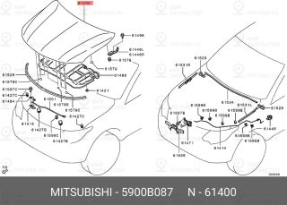 Запчасть MITSUBISHI 5900B087