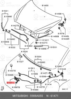 Запчасть MITSUBISHI 5908A055