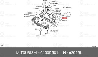 Запчасть MITSUBISHI 6400D581