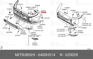 Запчасть MITSUBISHI 6400H314