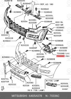 Запчасть MITSUBISHI 6405A078