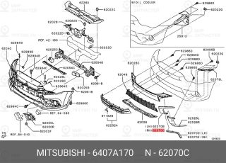 Запчасть MITSUBISHI 6407A170