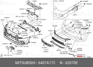 Запчасть MITSUBISHI 6407A172