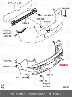 Запчасть MITSUBISHI 6410A436XA