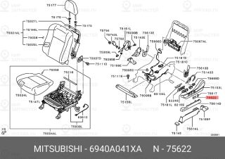 Запчасть MITSUBISHI 6940A041XA