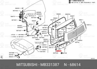 Запчасть MITSUBISHI MB331387