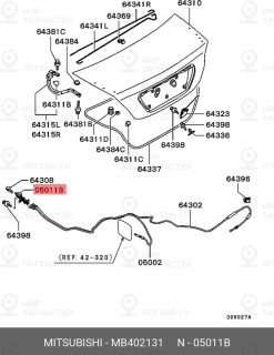 Запчасть MITSUBISHI MB402131