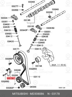 Запчасть MITSUBISHI MD308086