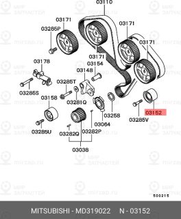 Запчасть MITSUBISHI MD319022