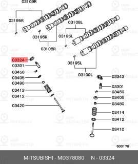 Запчасть MITSUBISHI MD378080