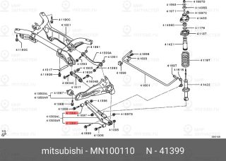 Запчасть MITSUBISHI MN100110