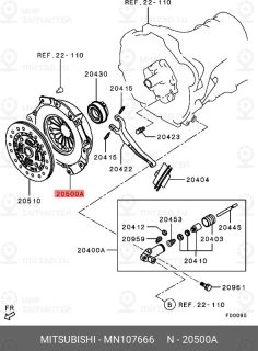 Запчасть MITSUBISHI MN107666
