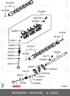 Запчасть MITSUBISHI MN163286