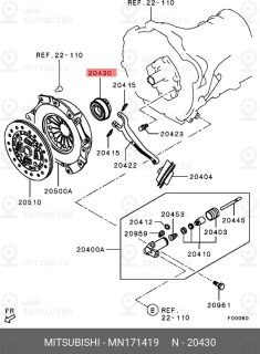 Запчасть MITSUBISHI MN171419