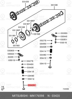 Запчасть MITSUBISHI MN176598
