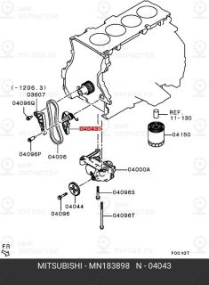 Запчасть MITSUBISHI MN183898