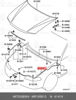 Запчасть MITSUBISHI MR185813