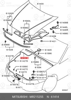 Запчасть MITSUBISHI MR215255