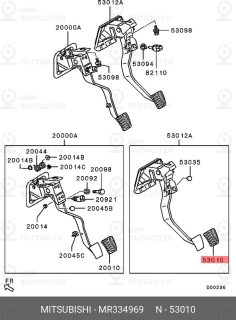 Запчасть MITSUBISHI MR334969