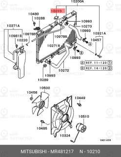 Запчасть MITSUBISHI MR481217