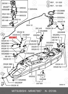 Запчасть MITSUBISHI MR487887