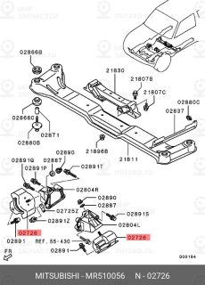 Запчасть MITSUBISHI MR510056