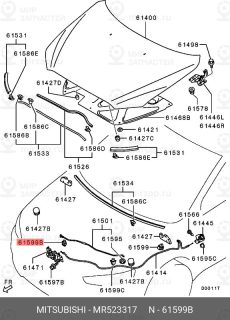 Запчасть MITSUBISHI MR523317