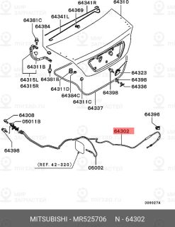 Запчасть MITSUBISHI MR525706