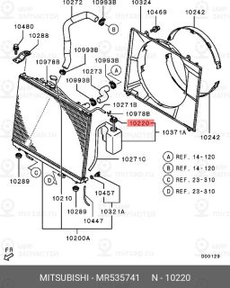 Запчасть MITSUBISHI MR535741