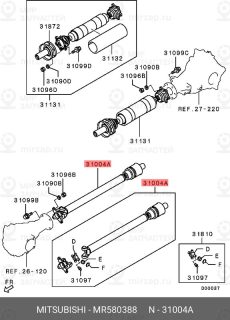 Запчасть MITSUBISHI MR580388