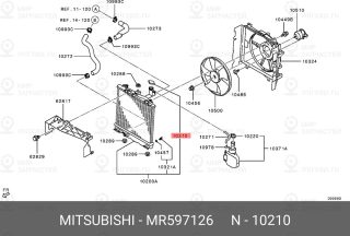 Запчасть MITSUBISHI MR597126