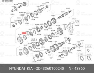 Запчасть MOBIS QD43360T00240