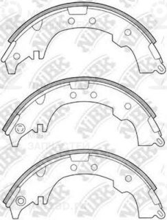 Колодки задн.\ Daihatsu /Terios/Toyota Cami/Gaia/TownAce/Noah/Nadia/Voxy/Ipsum 9 NIBK FN2339